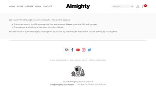 The Almighty Forum • Login - Almighty Records