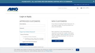 Customer Login | Official Almo Corp. Liquidation Marketplace