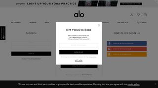 login/register - Alo Yoga