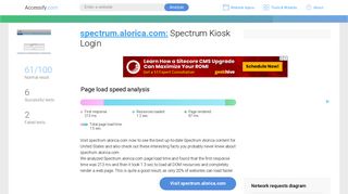 Access spectrum.alorica.com. Spectrum Kiosk Login