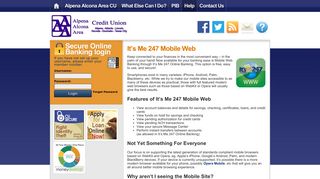 It's Me 247 Mobile Web | Alpena Alcona Area CU - Online Banking ...