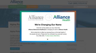 Alpha Portal - Alliance Behavioral Healthcare