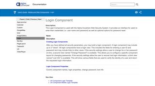 Login - Alpha Anywhere Documentation - Alpha Software