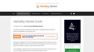 AlphaBay Market Guide | AlphaBay Market