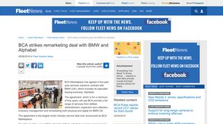 BCA strikes remarketing deal with BMW and Alphabet | Fleet Industry ...