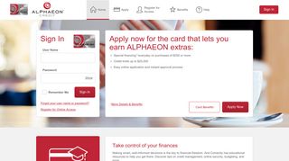 ALPHAEON CREDIT Card - Manage your account - Comenity