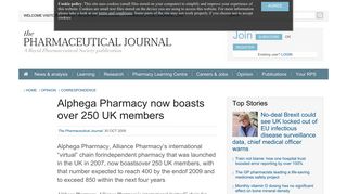 Alphega Pharmacy now boasts over 250 UK members ...