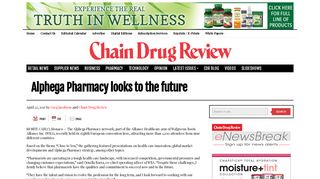 Alphega Pharmacy looks to the future - CDR – Chain Drug Review