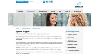 System support. | Alphera Financial Services