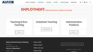 Employment – Alpine School District