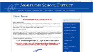 Parent Portal – Parents/Students – Armstrong School District