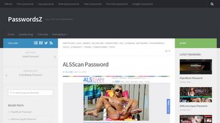 ALSScan Password | PasswordsZ