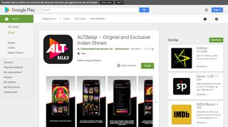 ALTBalaji – Original and Exclusive Indian Shows - Apps on Google Play