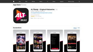 ALTBalaji – Original Webseries on the App Store - iTunes - Apple