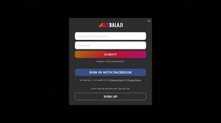 Login error via Facebook. Please sign up using ALTBalaji app or ...