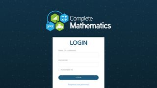 Login - Complete Maths