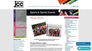 ALTA Tennis Leagues | MJCCA | Open to All!