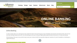 Free Online Banking - Altana Federal Credit Union