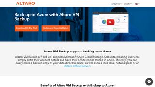 Cloud Back up to Azure | Altaro VM Backup