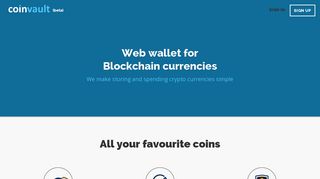 CoinVault - Bitcoin and Altcoin HD wallet