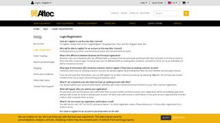 Login / Registration | Altec Inc. - Altec Connect