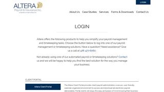 Login - Altera Payroll