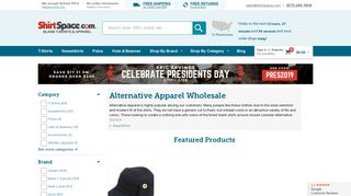 Alternative Apparel Wholesale | Shirtspace.com