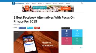 8 Best Facebook Alternatives With Focus On Privacy For 2018