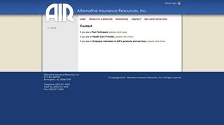 Alternative Insurance Resources - Contact