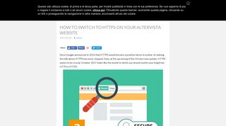 How To Switch To HTTPS On Your Altervista Website - AlterVista News