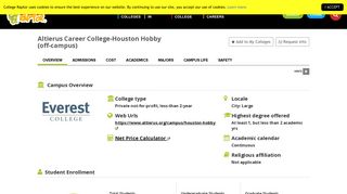Altierus Career College-Houston Hobby Campus Information, Costs ...