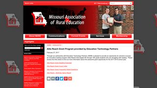 Missouri Association of Rural Education - Altis Reach Grant Program ...