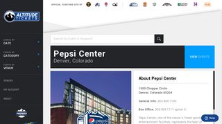 Pepsi Center | Altitude Tickets