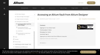 Accessing an Altium Vault from Altium Designer | Online ...