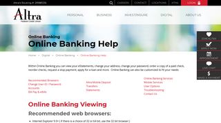 Guide for Online Banking Services | Altra Federal Credit Union