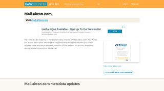 Mail Altran (Mail.altran.com) - Outlook Web App - Easycounter