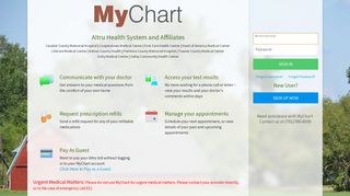 MyChart - Login Page - Altru Health System