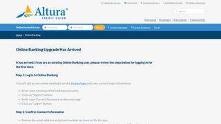 Online Banking Upgrade Has Arrived — Altura Credit Union