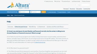 Online Account Access — Altura Credit Union