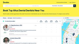 Altus Dental Dentists with Verified Reviews – Book Online Instantly on ...