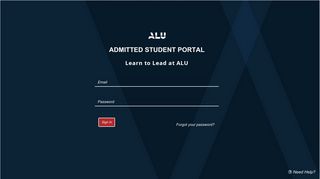 Admitted Student Portal