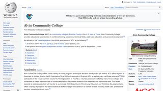 Alvin Community College - Wikipedia