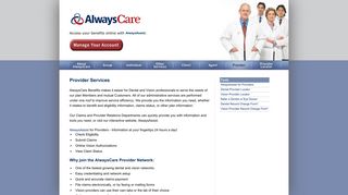 AlwaysCare Provider Services - AlwaysCare Benefits