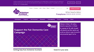 Alzheimer Scotland: Dementia Help and Support
