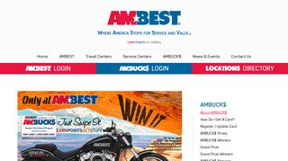 AMBEST, AMBUCK$, Rewards Program, Points to Drivers