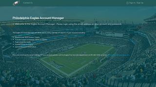 Philadelphia Eagles Account Manager |
