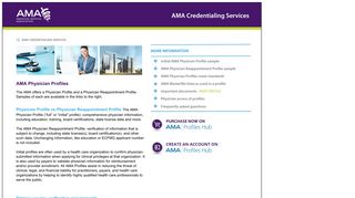AMA Credentialing Services - AMA Physician Profiles