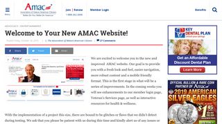 Welcome to Your New AMAC Website! - AMAC - The Association of ...