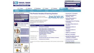 The Premier Amadeus E-learning Solution - Travel Trade Recruitment