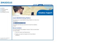 Install Selling Platform - AMADEUS Schweiz Support